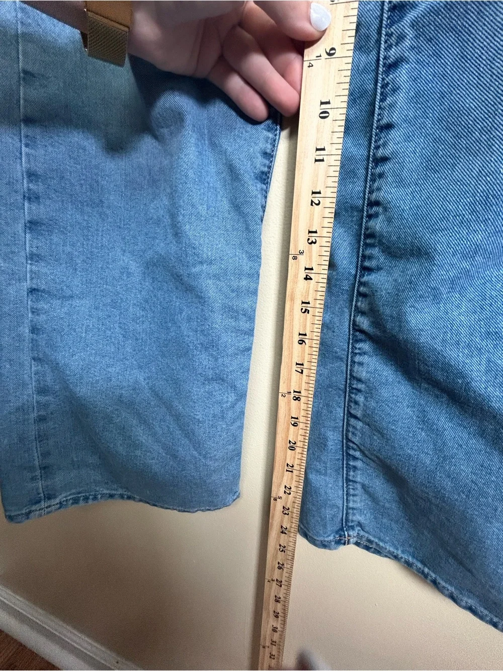 Old Navy Girls Size 12 Baggy Wide Leg Jeans Adjustable Waist Light Wash